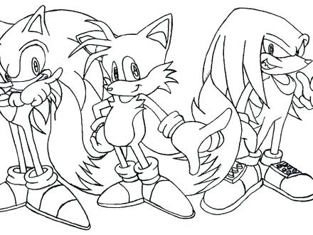 440x330 Sonic Coloring Pages Free Printable Sonic The Hedgehog Coloring