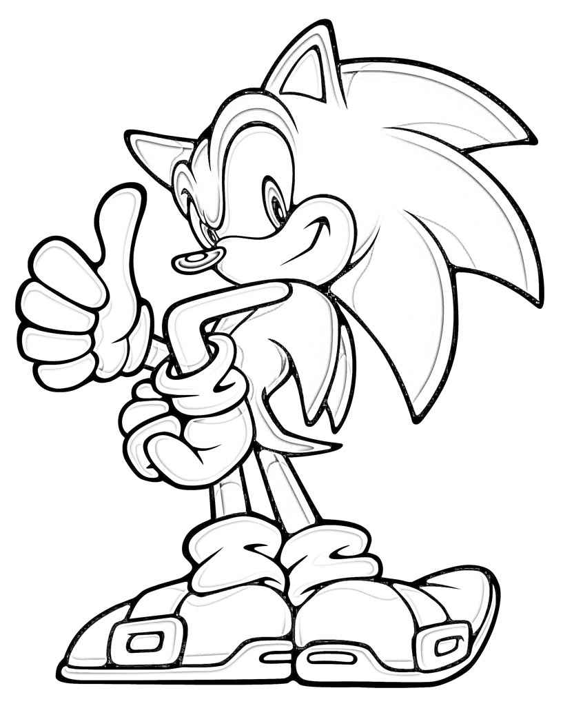 817x1024 Free Coloring Pages For Kids Sonic The Hedgehog Printable Coloring