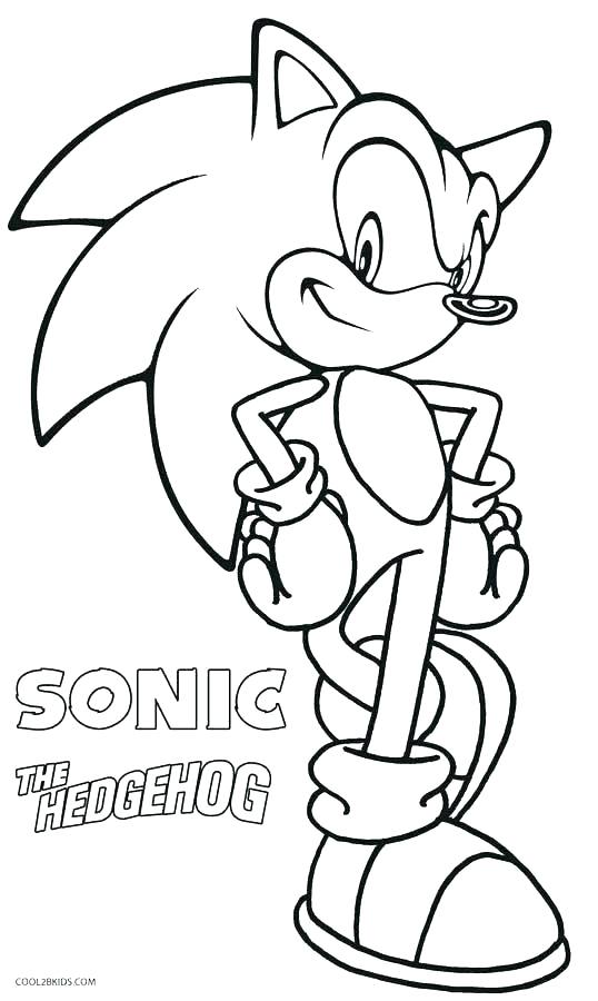 538x900 Free Sonic Coloring Pages