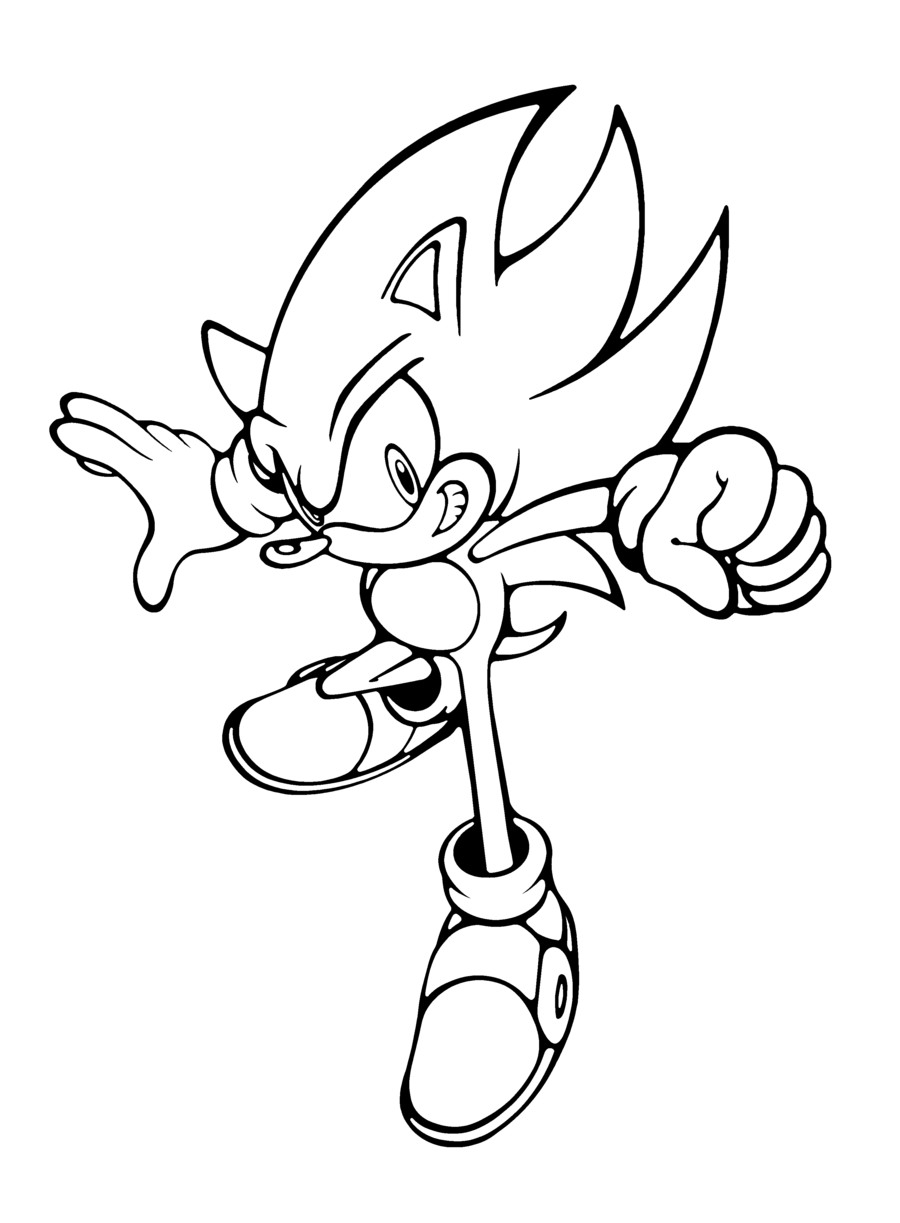 900x1223 Sonic The Hedgehog Coloring Pages
