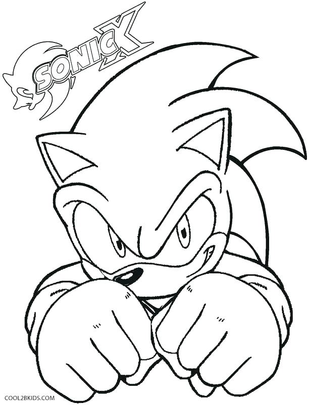 612x800 Coloring Sonic Coloring Pages Printable Plush Design X For Kids