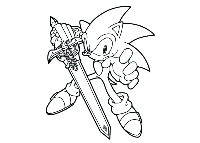 700x500 Sonic The Hedgehog Coloring Pages
