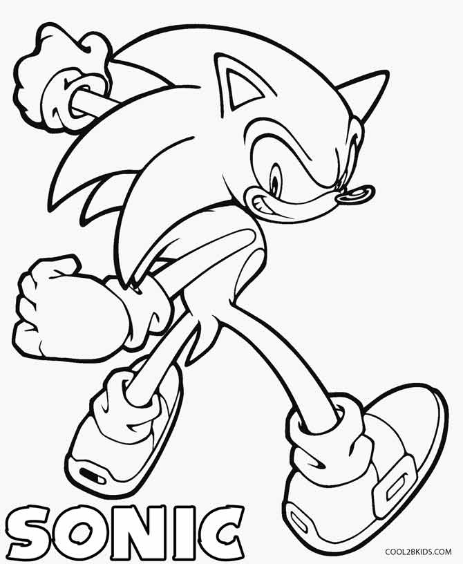 670x816 Sonic The Hedgehog Printable Coloring Pages Printable Sonic