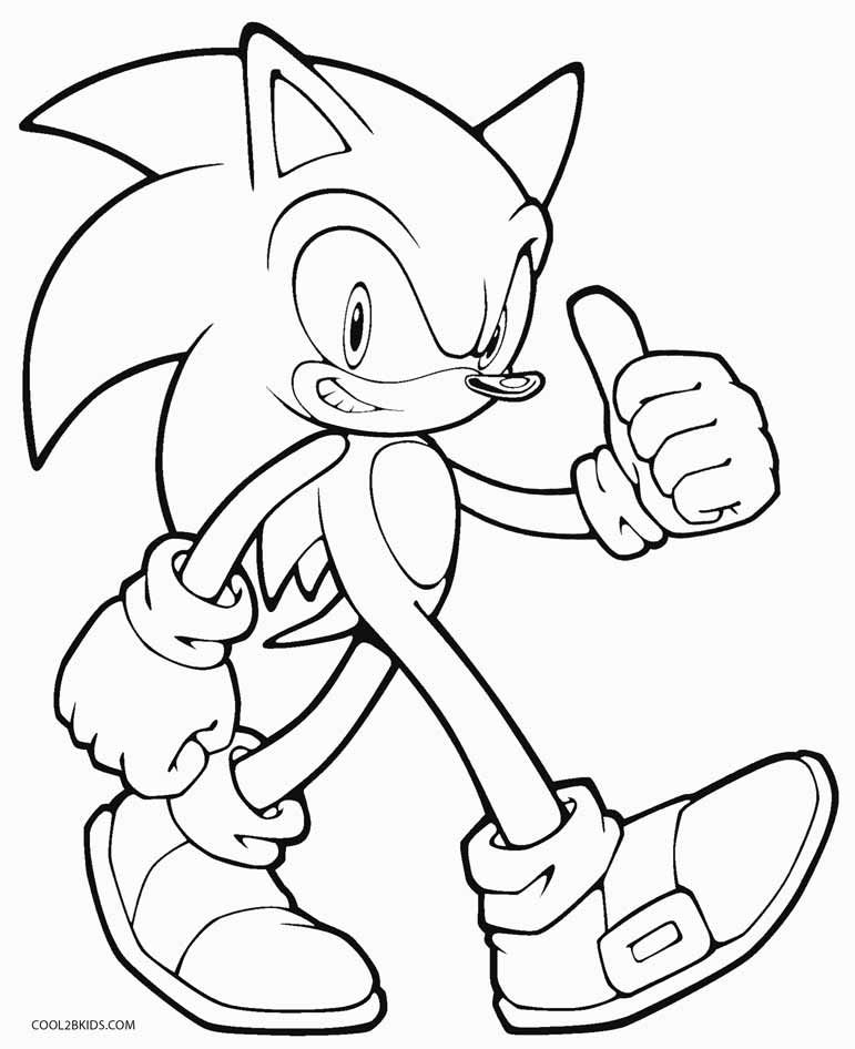 771x946 Printable Sonic Coloring Pages For Kids Video Game