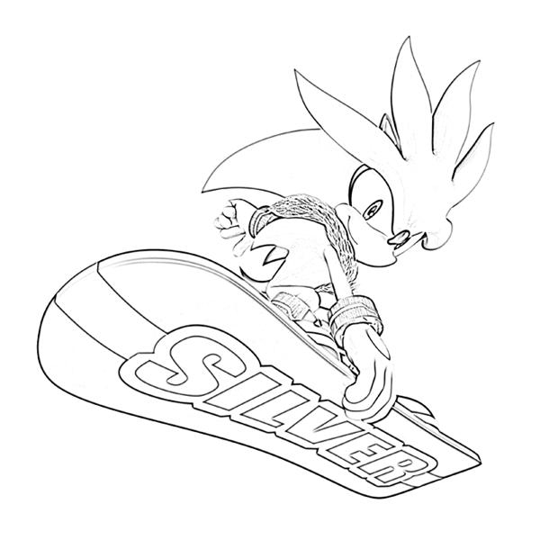 600x600 Sonic Games Coloring Pages