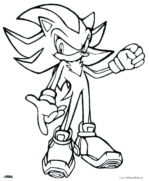 564x685 Free Sonic Coloring Pages