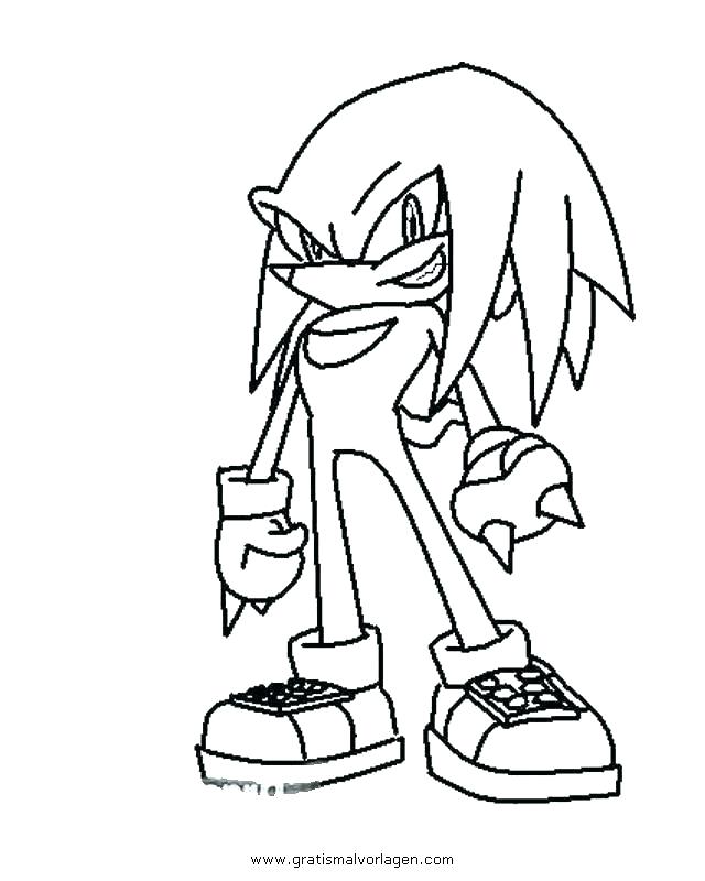 Sonic Knuckles Coloring Pages at GetDrawings | Free download