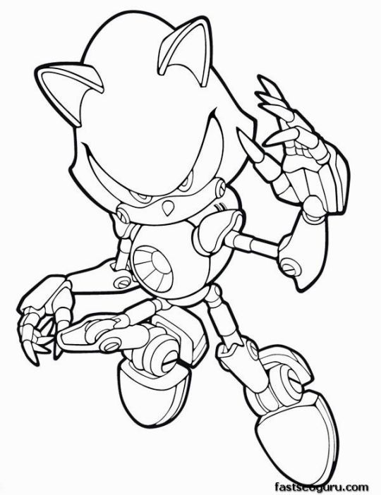 540x702 Sonic The Hedgehog Printable Coloring Pages Coloring Pages