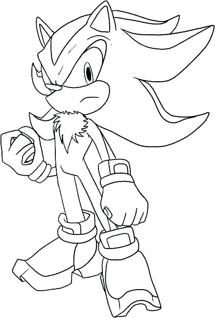439x650 Shadow Coloring Page Coloring Pages Shadow Coloring Page Sonic