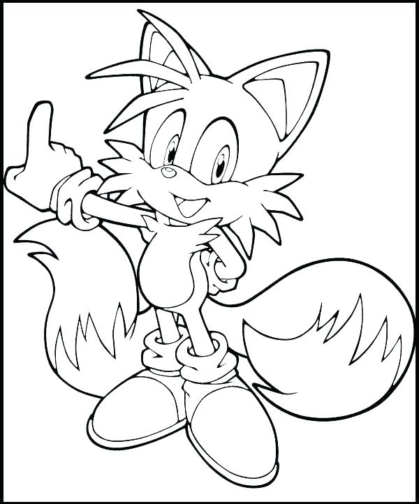 600x722 Tails Coloring Pages Sonic The Coloring Pages Picture Of Tails