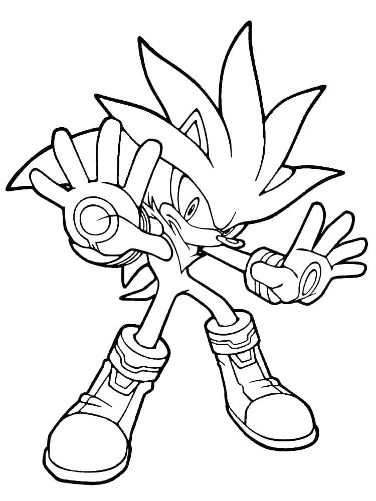 750x1000 Sonic The Hedgehog Coloring Book Silver The Hedgehog Coloring