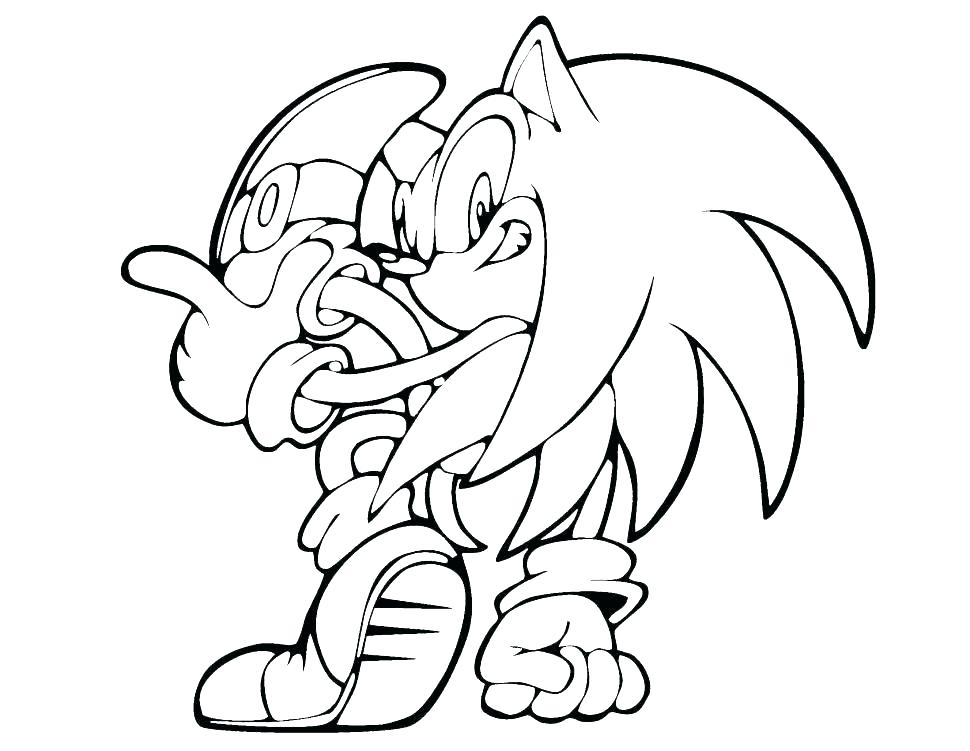 970x751 Super Sonic Hedgehog Coloring Pages To Print The Kids Printable