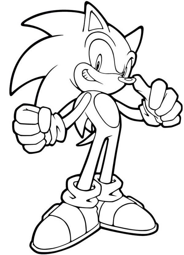 600x831 Sonic The Hedgehog Printable Coloring Pages Sonic The Hedgehog
