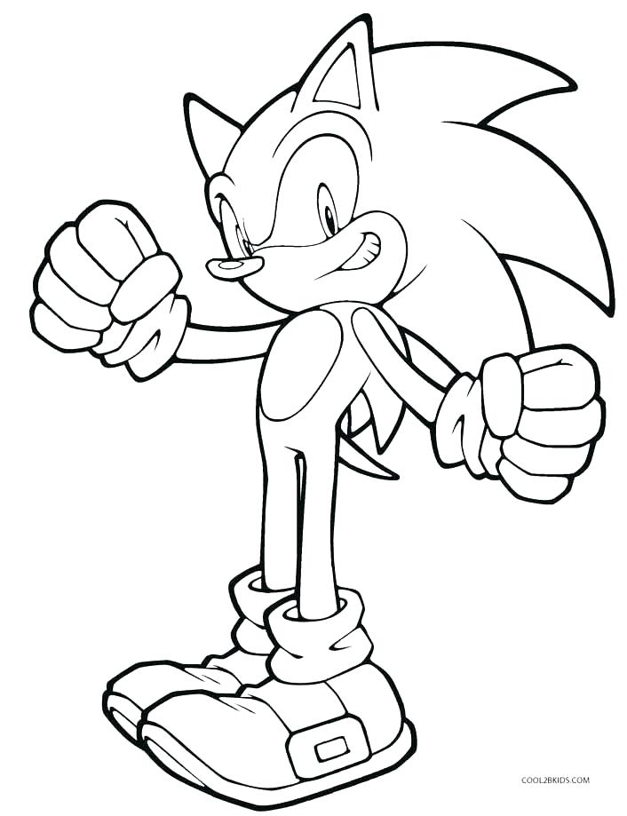 Sonic The Hedgehog Coloring Pages Free at GetDrawings | Free download