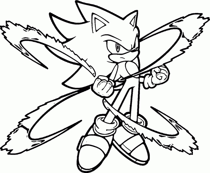700x575 Sonic The Hedgehog Coloring Pages