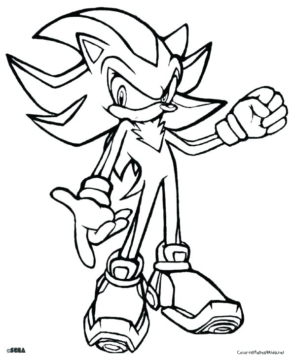 600x729 Sonic The Hedgehog Coloring Pages Free Sonic Coloring Pages Silver