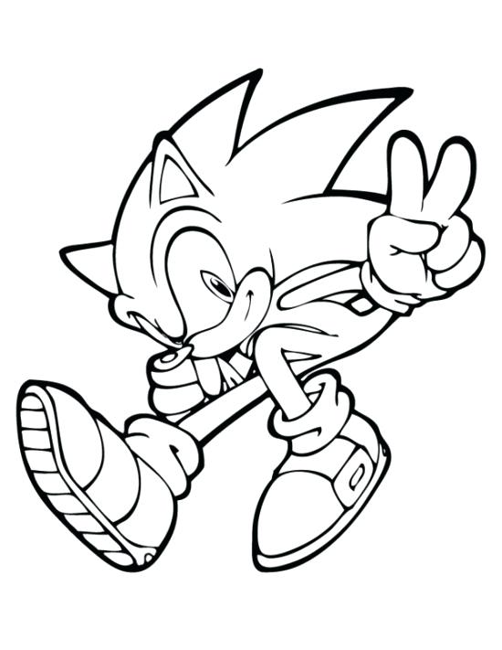 550x711 Sonic The Hedgehog Coloring Sonic The Hedgehog Jumping Coloring