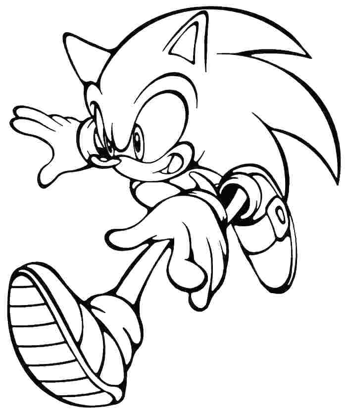 Sonic The Hedgehog Printable Coloring Pages at GetDrawings | Free download