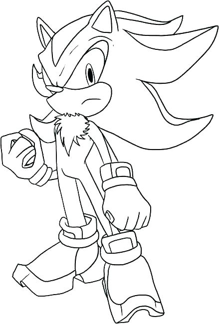 439x650 Shadow Coloring Pages Sonic X Coloring Pages Sonic Coloring Page