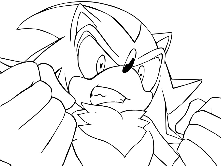 900x674 Shadow The Hedgehog Coloring Pages