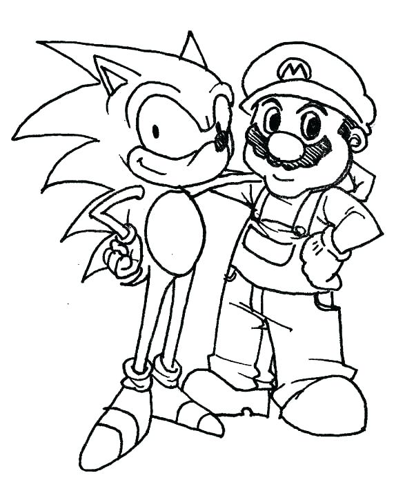 600x699 Sonic The Hedgehog And Friends Coloring Pages To Print Shadow S