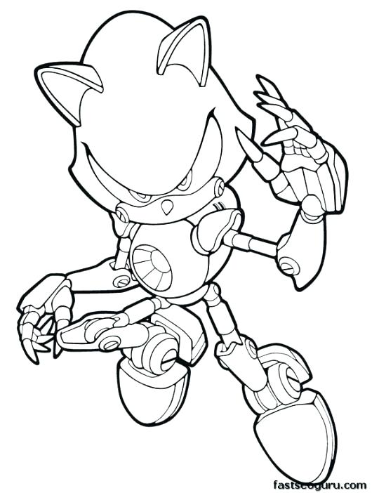 540x702 Sonic Hedgehog Coloring Pages