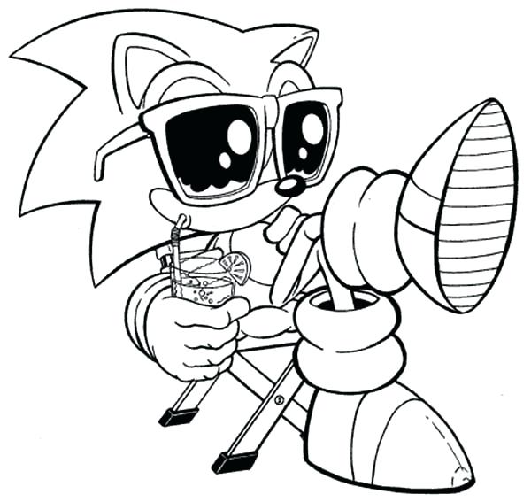 600x567 Sonic Color Pages To Print Sonic Coloring Pages Printable Coloring