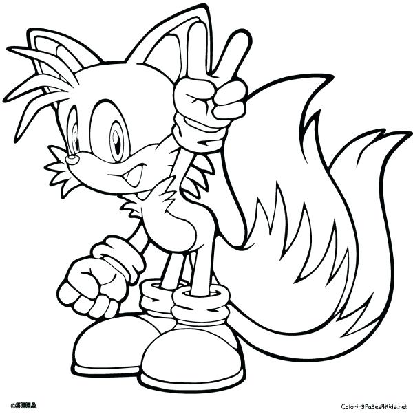 600x602 Sonic Printable Coloring Pages Free Printable Coloring For Kids