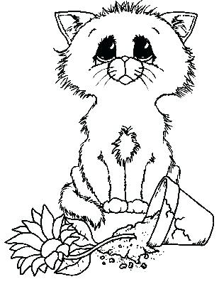 309x400 Click Image For More Cat Color Cat Coloring I Am Sorry Coloring