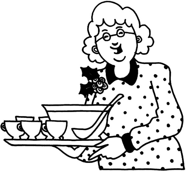 600x551 Grandmother Bring Us Soup Coloring Pages Color Luna