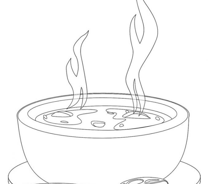678x600 Soup Coloring Pages Free Coloring Page