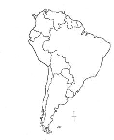 236x290 Map Of Central And South America Coloring Sheet