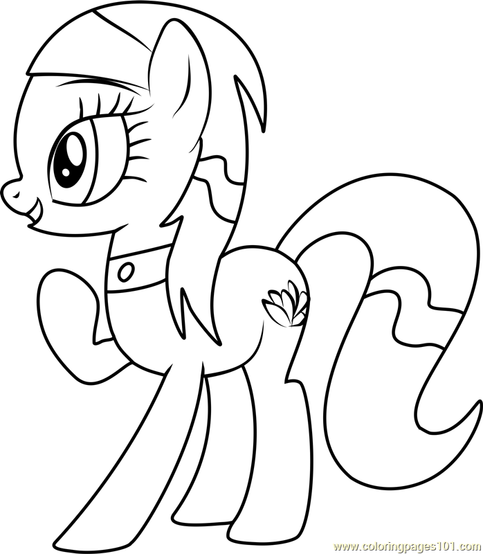 698x800 Spa Ponies Lotus Blossom Coloring Page