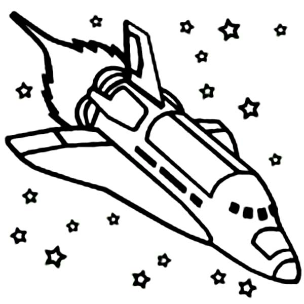 600x600 Space Shuttle Coloring Pages