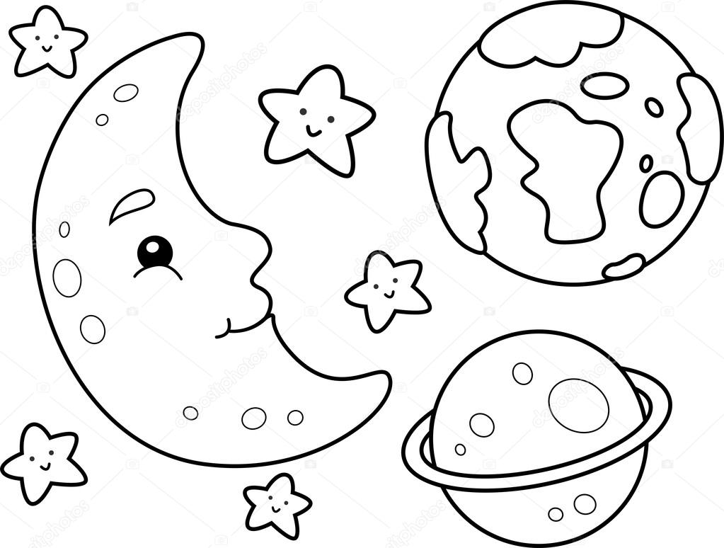 1023x774 Outer Space Coloring Pages