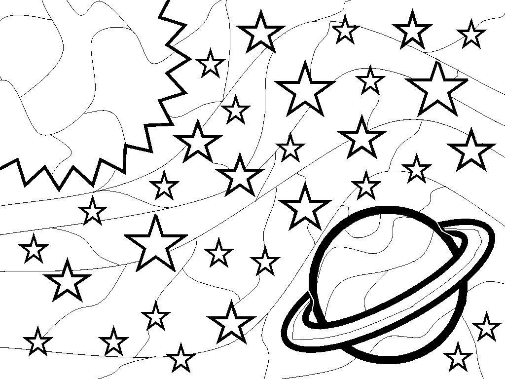 1024x768 Outer Space Coloring Pages