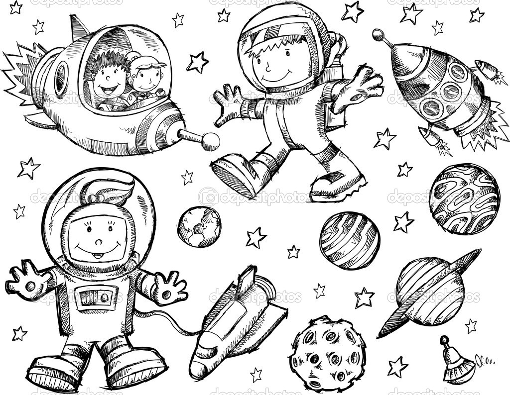 1024x794 Unique Outer Space Coloring Pages For Site