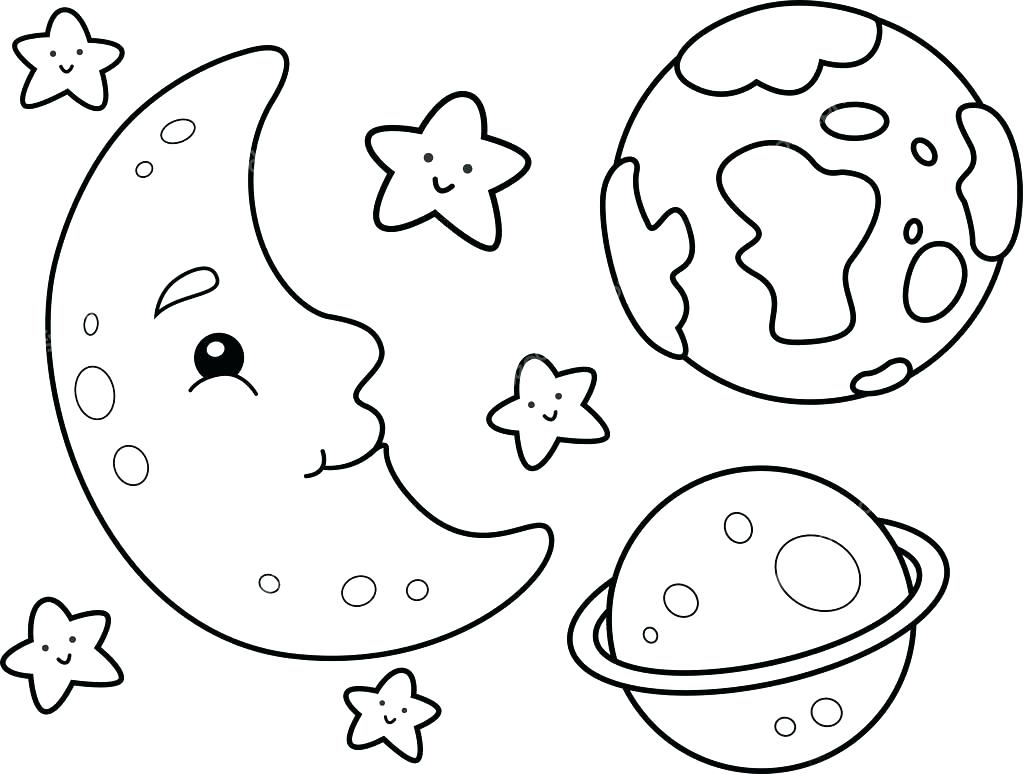 1023x774 Outer Space Coloring Pages Free Printable To Download
