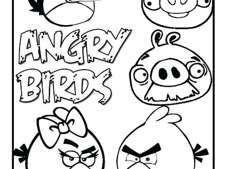 440x330 Free Angry Birds Coloring Pages