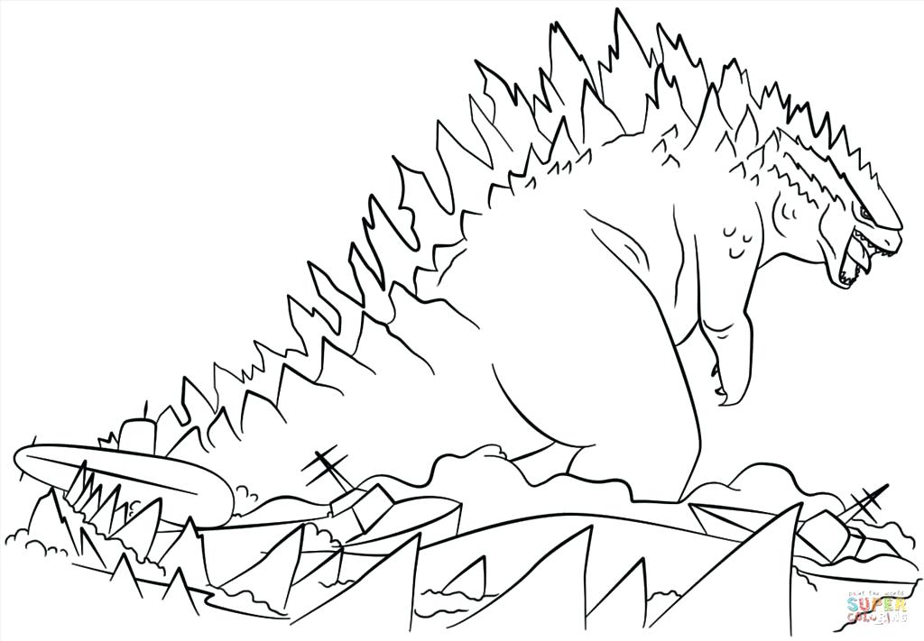 1024x711 Godzilla Coloring Pages Great Coloring Pages Photo Space Godzilla