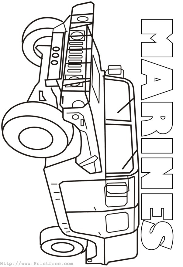 602x880 Marine Coloring Pages