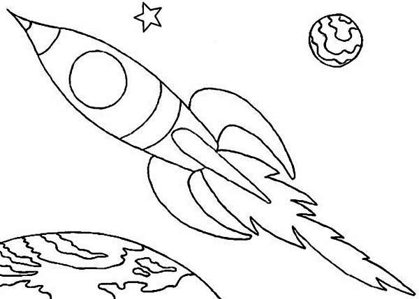 600x429 Space Rocket Colouring Pages Birthdays Space Rocket