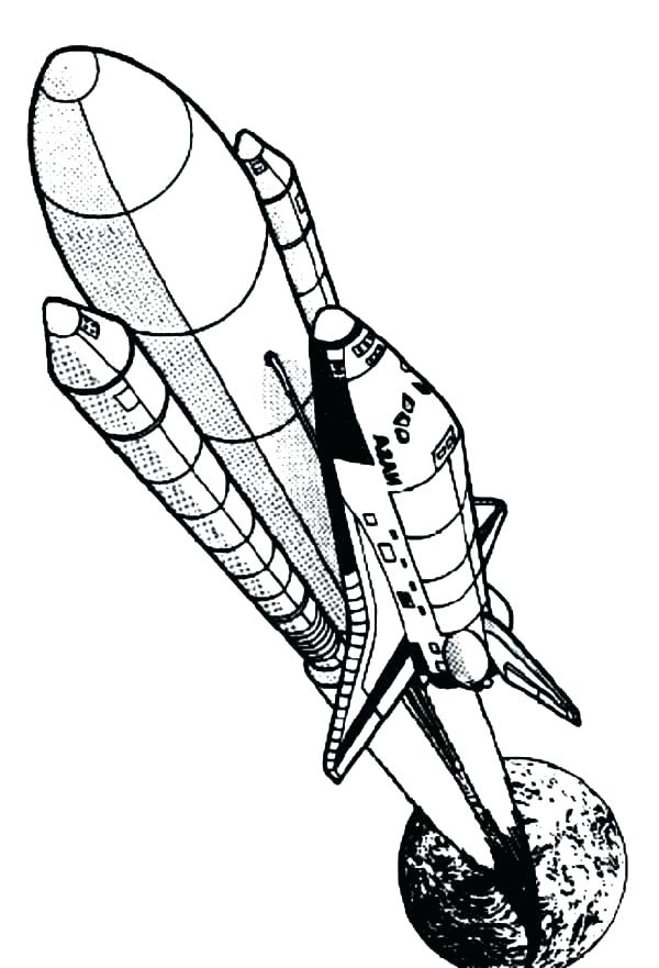 600x881 Rocket Ship Coloring