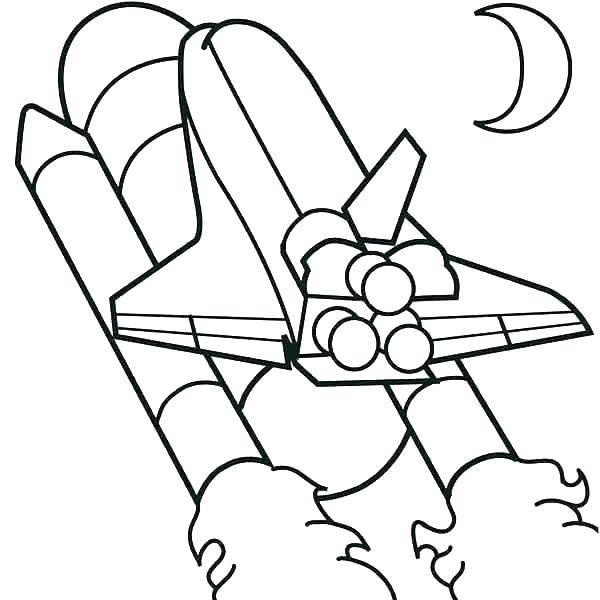 600x600 Space Shuttle Coloring Pages Space Shuttle Coloring Page Space