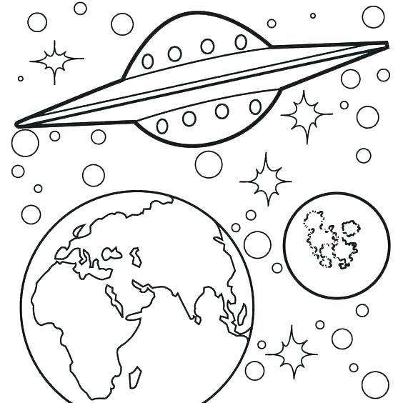 564x564 Outer Space Colouring Pages Icontent