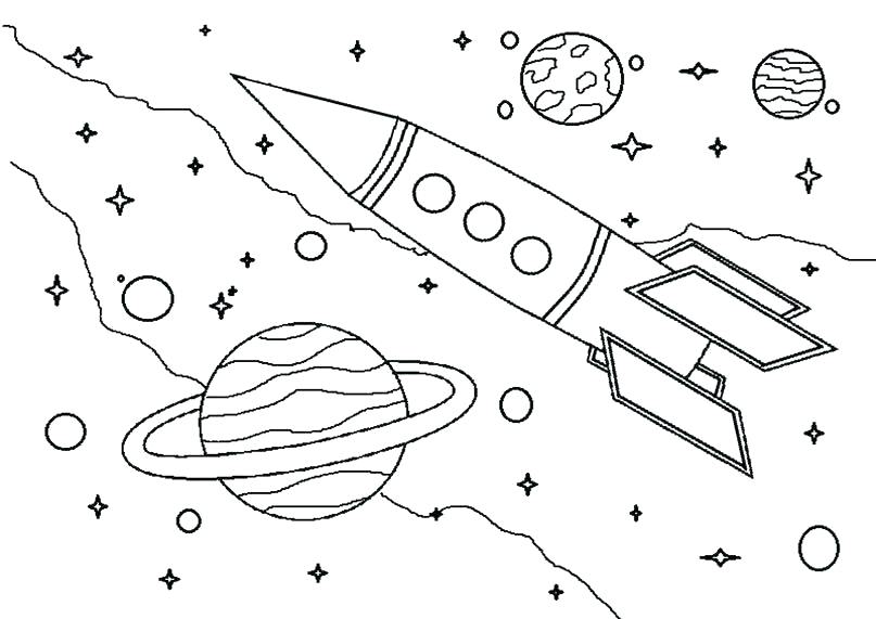807x571 Free Printable Space Themed Coloring Pages Shuttle Trend