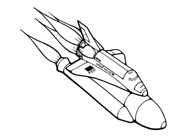600x479 Rocket Coloring Pages