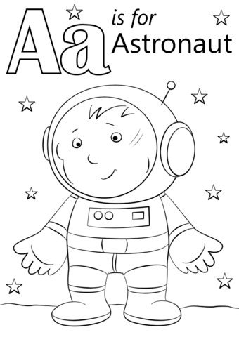 340x480 Astronaut Coloring Pages