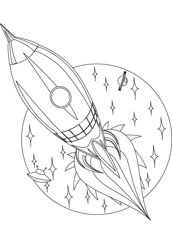 600x849 Rocket Spaceship Coloring Page Free Printable Coloring Pages