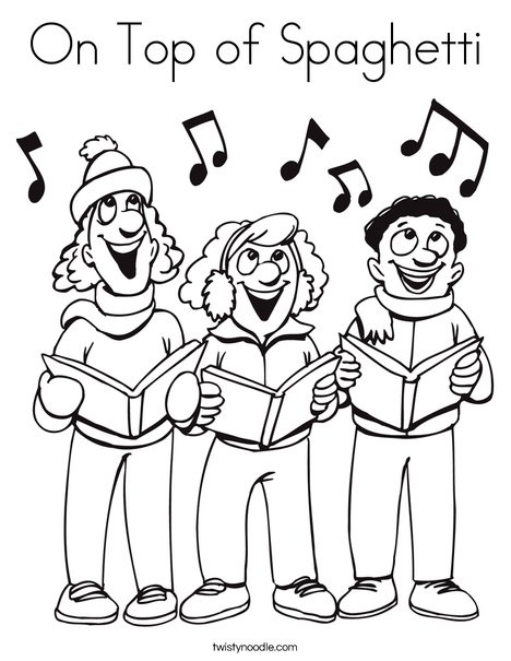 468x605 On Top Of Spaghetti Coloring Page